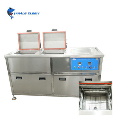 0-2400W industriële ultrasone reinigingsmachine 175L 28Khz / 40 Khz twee tanksreiniger