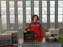 Ultrasone reiniger voor op tafel van zwart titanium